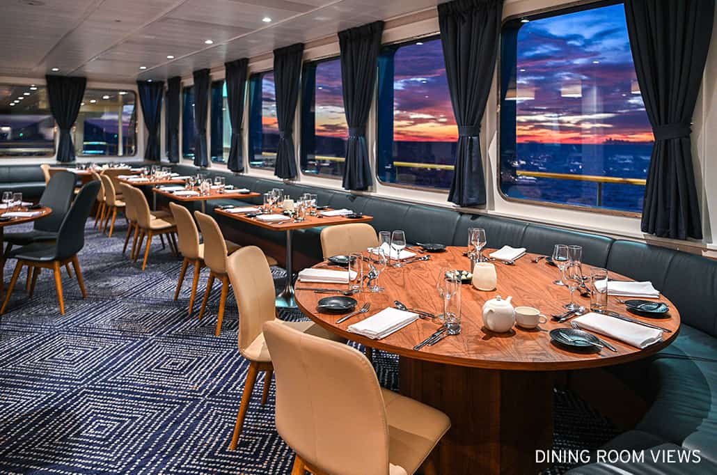 Coral Adventurer Dining Room Views