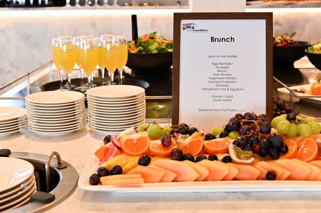 Brunch on board Coral Expeditions Ships