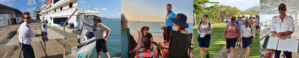 Crew onboard Coral Discoverer First Trip Back 2020