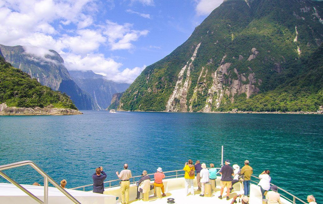 Views From Onboard Milford Sound New Zealand