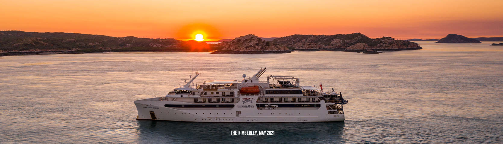 The Kimberley Coral Adventurer Sunset May 2021