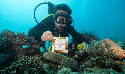 Dean Miller during the Citizen Science Voyage 2021
