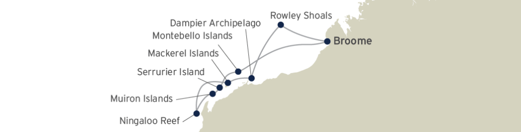 Coral-Expeditions---Ningaloo-&-The-Bluewater-Wonders-of-Australias-West---Broome---12-Nights---Map