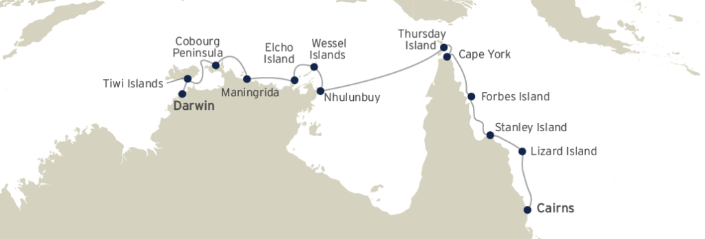 Coral-Expeditions_Cape-York_Arnhem-Land_Cairns_Darwin_11-Nights-Map