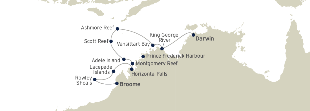 Coral Expeditions_Kimberely Icons Ashmore The Rowley Shoals_Darwin_Broome_12 Nights