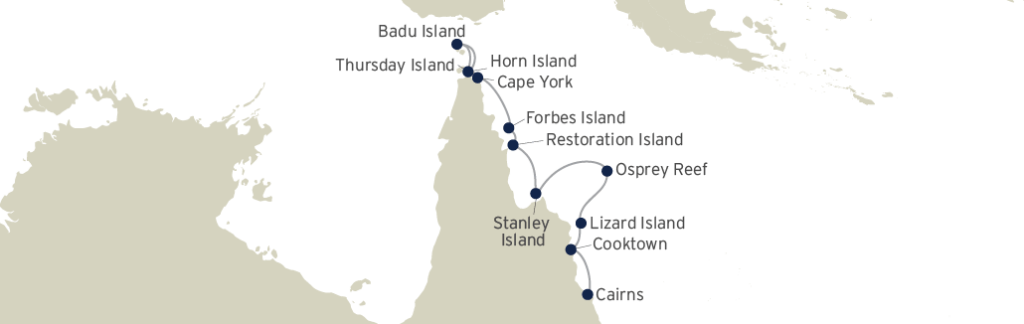 Coral-Expeditions_Torres-Strait-and-Cape-York_Cairns_Horn-Island_10-Nights_Map