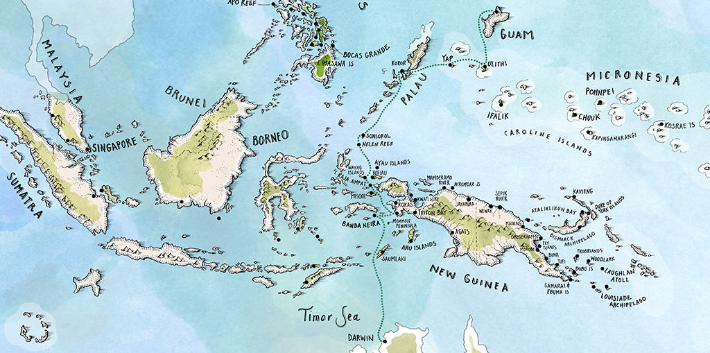 NGMic - Darwin to Guam Map