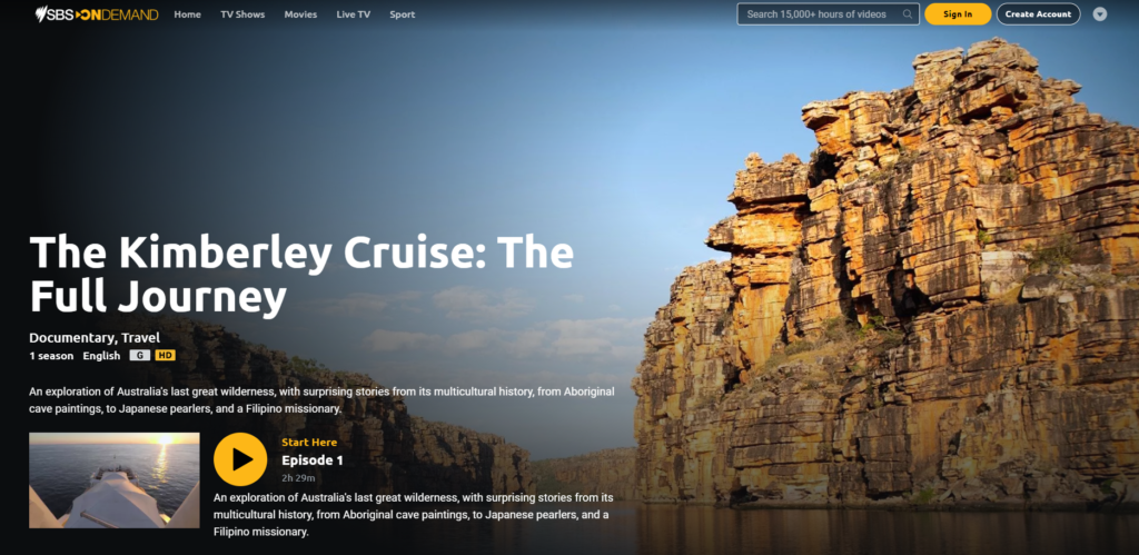 SBS The Kimberley Cruise, The Full Journey