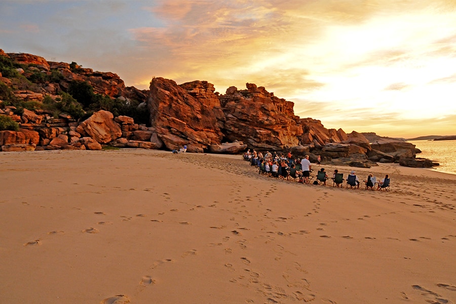 The Kimberley Cruise Beach Drinks