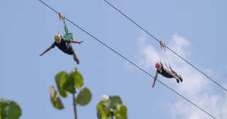Keep calm... Our guests are flying over Lobac Eco Adventure Park. 
What a thrilling experience on our Through the Island Trails of the Philippines cruise!