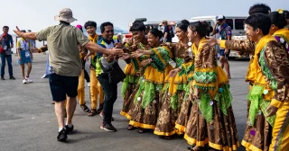 Our welcome ceremony featuring high-energy dancing set the tone for our expedition through Silonay, Philippines. Traveling in colorful Jeepneys, we made our way to the mangrove ecopark, where we learned about an inspiring conservation project making a positive impact on the local community. 🌱

The boardwalk offered close-up views of native beehives and informative signage about local bird and wildlife species. A stroll through the Sinolay fishing village gave us fascinating insights into traditional fishing techniques and water sources. 🎣

Our final stop at the museum featured live music from a talented string band, allowing guests to explore and soak up the cultural history.
